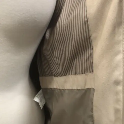 Esprit Tan Zip Front Jacket Size: Large