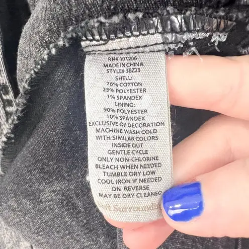 Soft Surroundings Black Embroidered Tunic Jacket Medium Petite Casual Denim