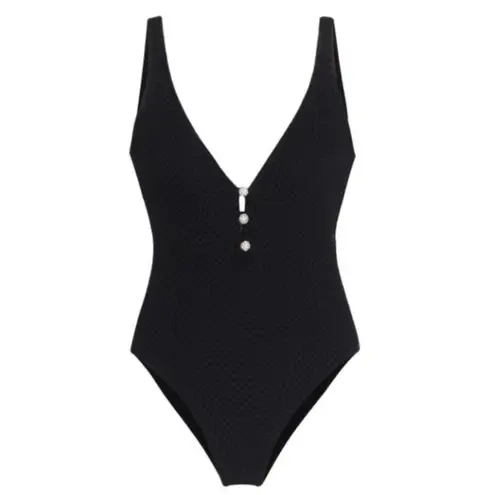 Leslie Amon Rhinestone Button One