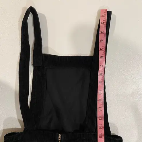 Topshop  Black Corduroy Pinafore Overall Dress Size US 6 UK 10 EUR 38