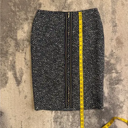 Doncaster Elegant Blue and White Tweed Skirt