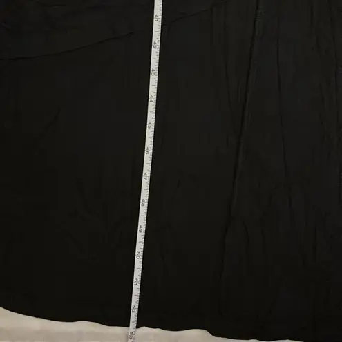 AYIFU Short Sleeve Casual Flowy High Low Maxi Dress Black Women Size XXL