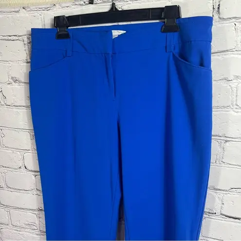 Women's New York & Company Blue Classic Stretch Dress Pants Size 8 (A2)