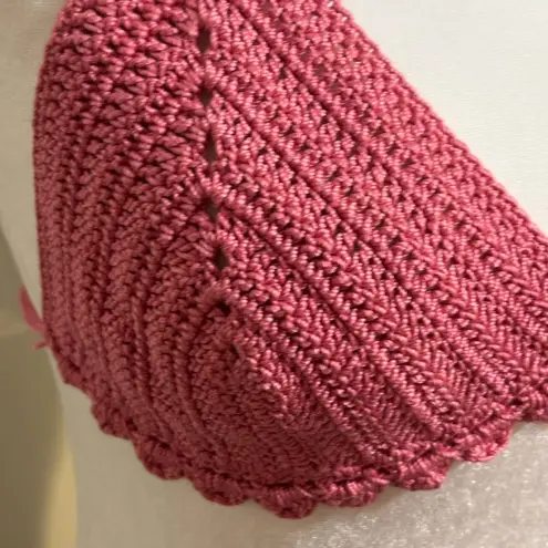 Handmade Crocheted Bra Top Halter Bikini Top Boho Festival Fun