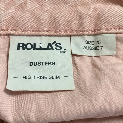 Rolla's Rolla’s Dusters High Rise Slim Shorts Distressed Denim Layla Peony Size 25