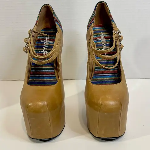 Taylor Says Hispanic Heritage Inspired Heelless Platform Light Brown Chili 7M Tan Size 7