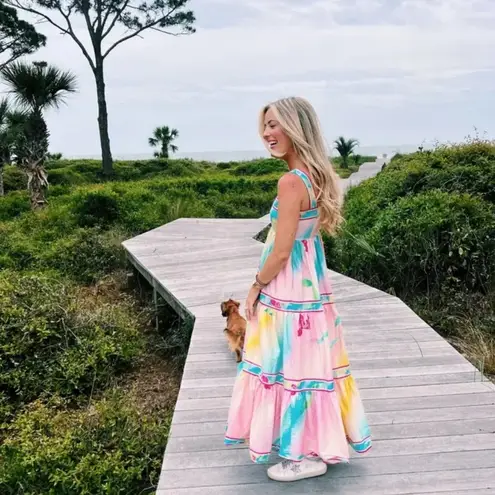 Hunter Bell Rita Dress Multi Flower Maxi Multicolor Size XS