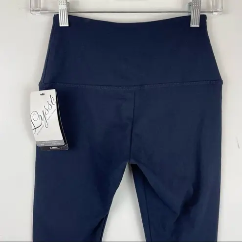 Lysse NWT  Sz XS Navy Blue High Waisted Ankle Leggings Shaping