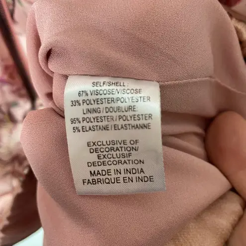 Haute Hippie SZ L Clara Bomber Jacket Pink Floral Satin Zip Ruffle