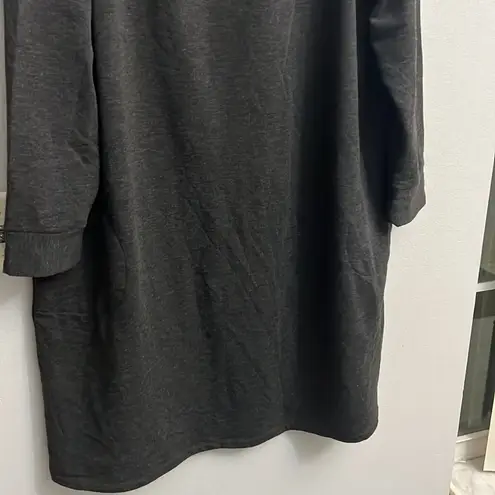 NWOT 1X 3X Studio 1886 Grey Cowel Neck Sweater Dress with pockets