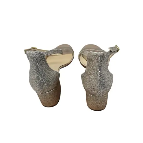 Betsey Johnson Betsy Johnson Miri Rose Gold Glitter Heels Party Cocktail Wedding Womens 9