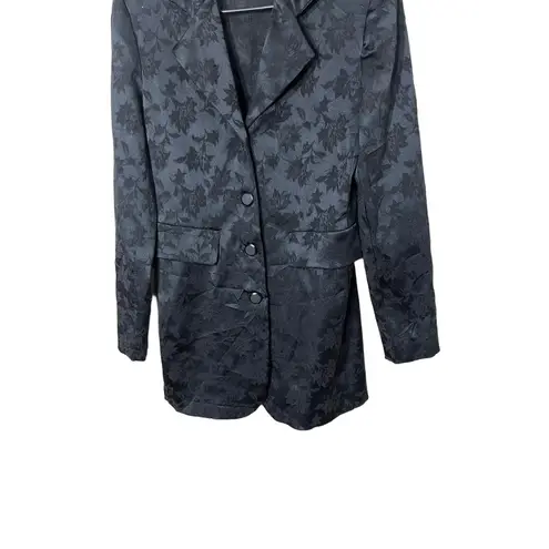 Hugo Buscati Vintage Floral Pattern Notched Lapel 3Button Blazer Jacket Size 6