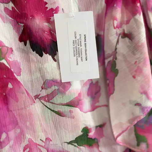 MISA Los Angeles NWT Themis Floral Skirt in Garden Fuchsia