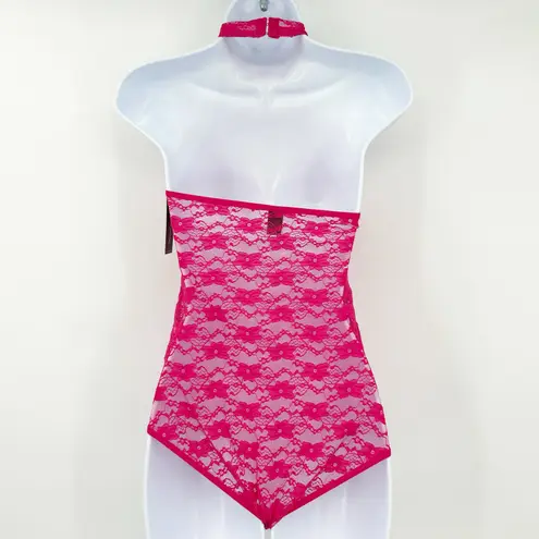 Frederick's of Hollywood NWT Margarita Floral Sheer Lace Teddy Lingerie Size S