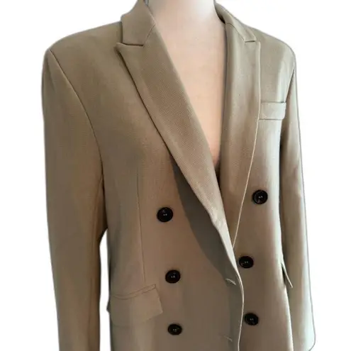 Know One Cares | Double Breasted Padded Shoulder Blazer in Sage Size Small