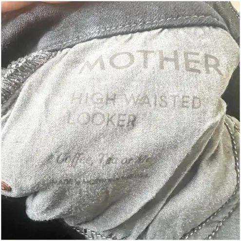 Mother Jeans Size 25 High Waisted Looker Ankle Jeans In Coffee, Tea Or Me Dark Blue