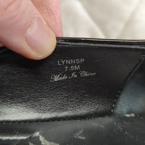 Donald Pliner Lynn SP Embellished Loafers Black Studded Rhinestone Flat Shoe 7.5