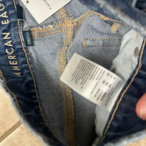American Eagle Ne(X)t Level Super High Rise Jeans Size 000 New 23w Dark Wash Blue