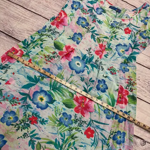 Jams World Vintage Floral Maxi Dress Tropical Hawaiian Size Medium