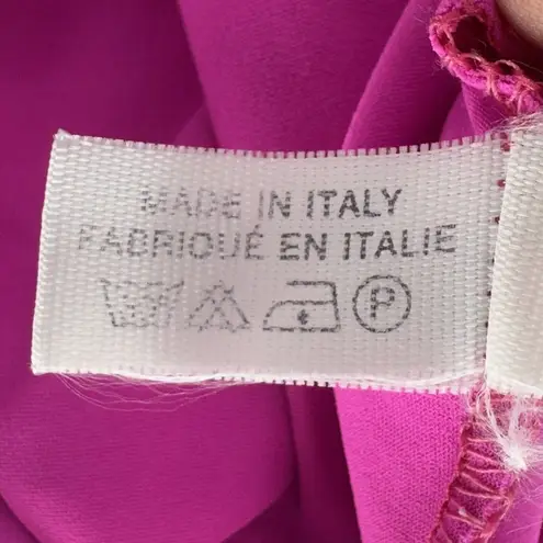 Roberto Cavalli Freedom Mock Neck Tank Active Top Sleeveless Size 42 Magenta