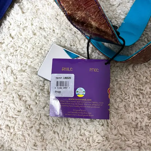 Laurel Burch Artistic Cat Tote Blue