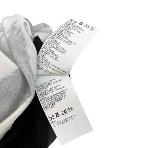 Roberto Cavalli Just Cavalli Zebra Print V-Neck Dress Short Sleeve Black Cream Size 40 US 4