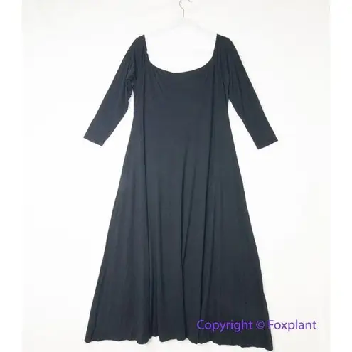 Eloquii New! black knit A-Line Midi Dress , size 14/16