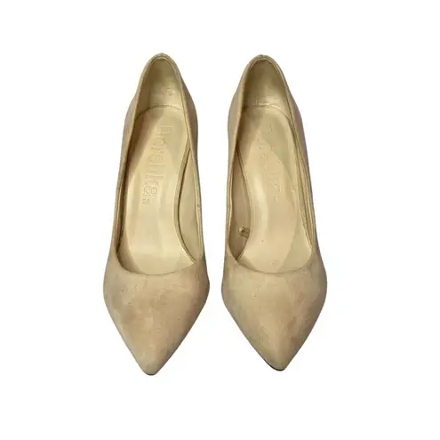 Bershka Cream Pointed Toe High Heels Womens Size 39 EU Office Dress Shoe