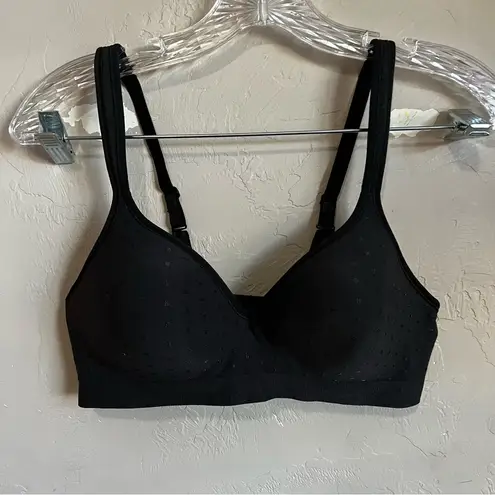 Revolution Bali Black Polka Dot Comfort  Wirefree Seamless Bra