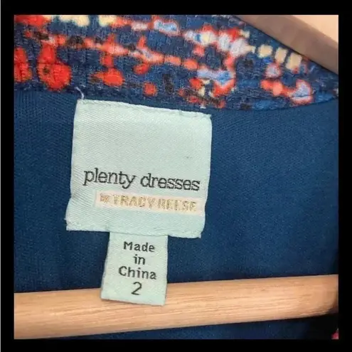 Plenty By Tracy Reese Plenty Tracy Reece Multicolor Short Sleeve Drop Waist A-Line Dress Size 2 Color