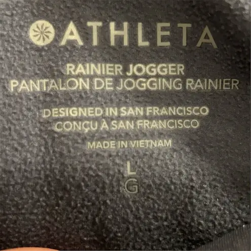 Athleta Women's Jogger Pants Size L Bluish Gray Rainier Casual Tapered Leg