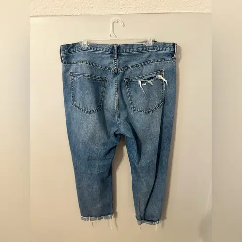 Gap Ripped Boyfriend Jeans, Size 16/33 Regular