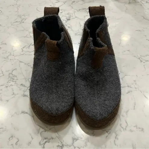 Haflinger Wool Bootie Slipper Shoes Size 37/Woman’s 6 Blue