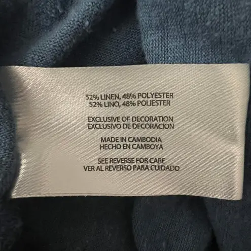 Orvis Top Womens Small Linen Blend Minimalist Capsule Casual Girl Breathable