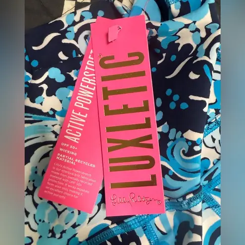 Lilly Pulitzer NWT  Luxletic UPF 50+ 8" South Beach High Rise Bike Short Size XS