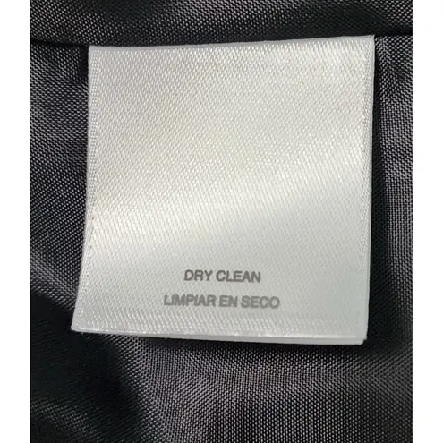 Kasper Womens Suit Set Jacket Skirt Geometric Print Black Blue Size 12