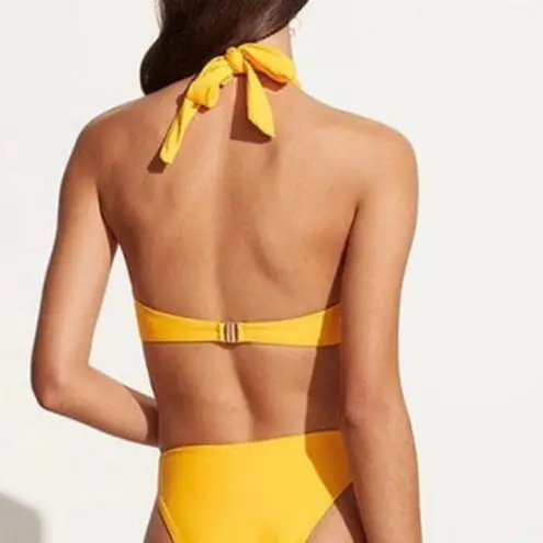 Faithfull the Brand Locales Bikini Top Sun Yellow Size 4/Small NWT