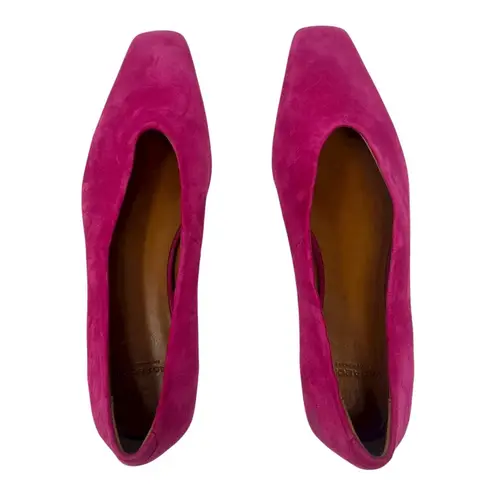 Vagabond Shoemakers Suede Square Toe Flats Pink Size 36/6