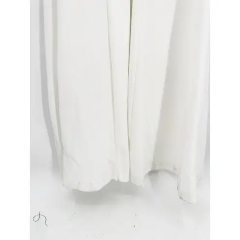 Cinq à Sept Cinq a Sept Ivory White Satin Alexandra Halter Neck Gown Size 2