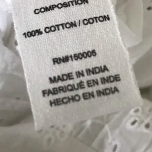 Anthropologie  dRa Los Angeles White Eyelet Ruffle Dress