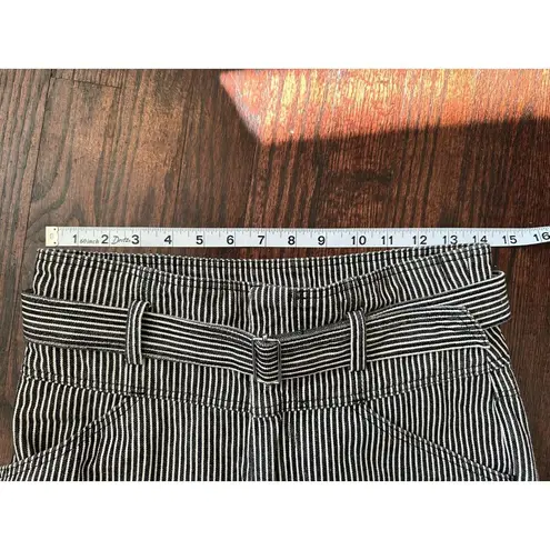 Rebecca Taylor La Vie  Striped Straight Jeans in Black Size 27