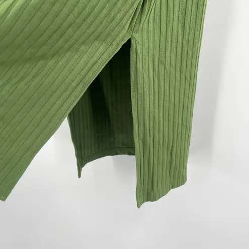 Amour Vert Skirt Large Zio Ribbed Rib Stretch Foldover Business Casual Work NWT