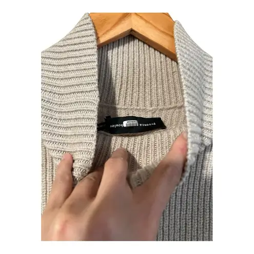 Proenza Schouler Rib Asymmetrical Merino Wool Sweater