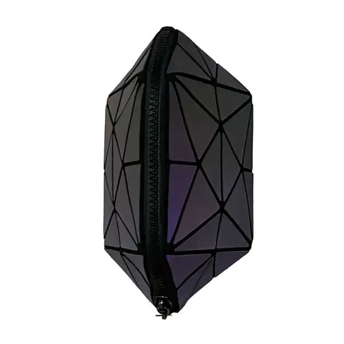 The Lumination Holographic Makeup Bag Gray