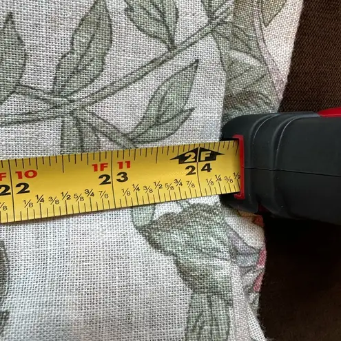 The Villager 80’S Cream Color Floral Print Skirt Set No Button Jacket SZ… Green Size L