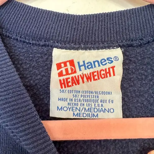 Vintage Las Vegas Sweatshirt Embroidered Sweatshirt Pullover Blue Size M