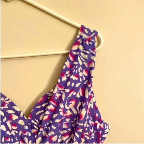 Women’s Denim & Co. Pink Purple Beach V