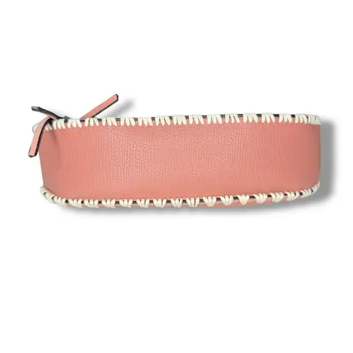 Sondra Roberts New Vegan Leather Tote Shoulder Bag Top Handle Pink Whipstitch - Image 10