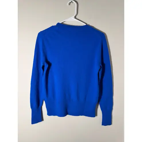 J.Crew 100% Cashmere Classic Fit Crewneck Sweater Cobalt Blue Women's S