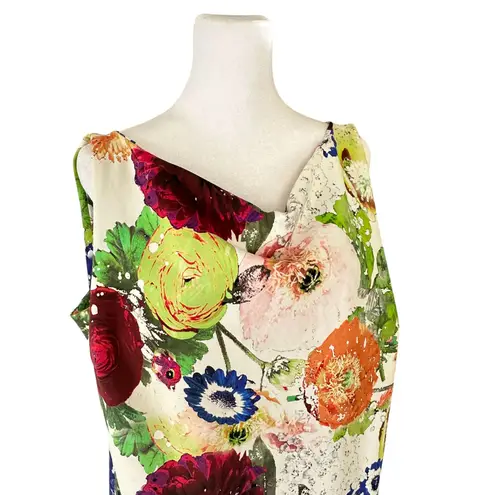 Chiara Boni Floral Print Shift Dress Size 48 US Size 12